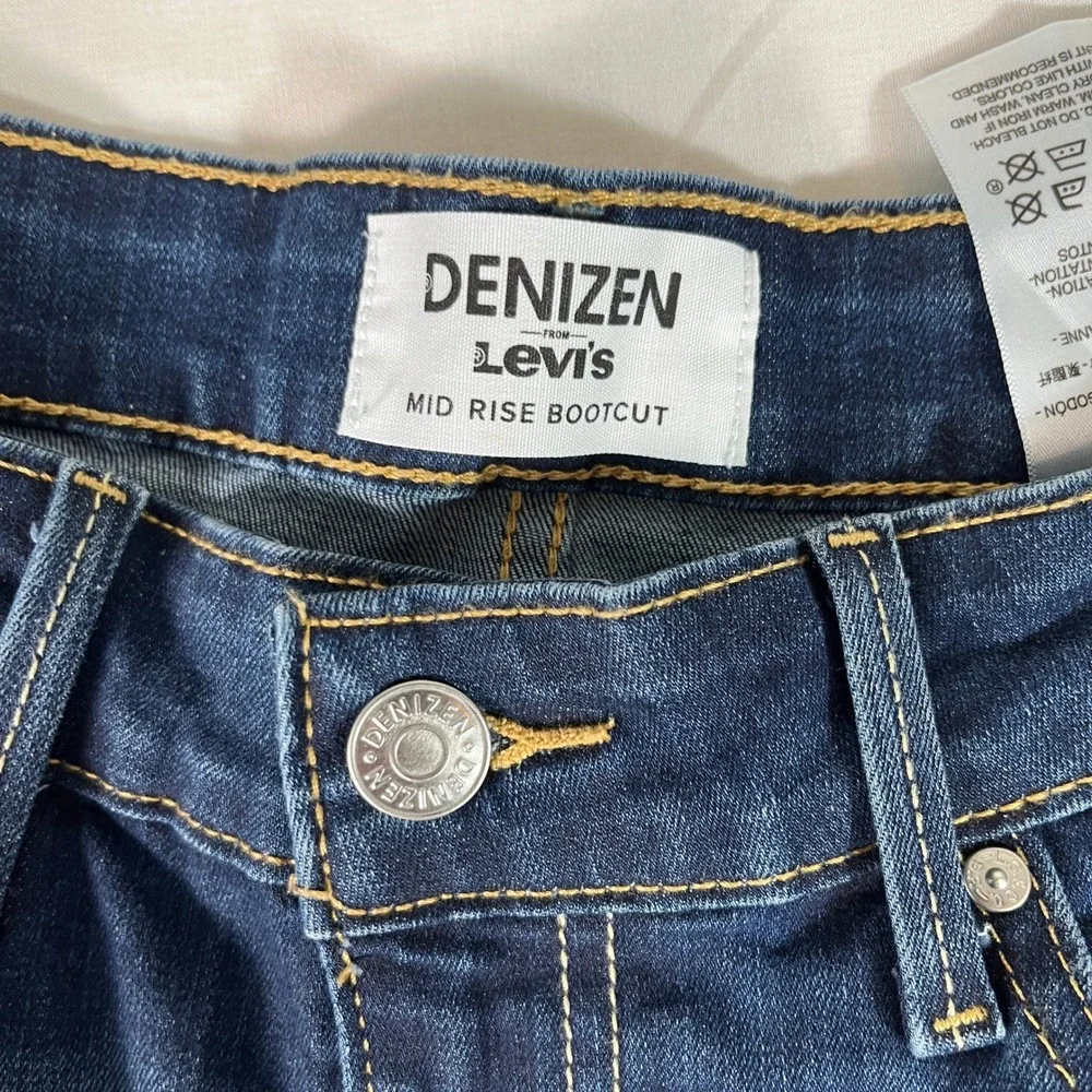 Denizen Levi's Bootcut Jeans Women 12M 31x32 Dark Wash Mid Rise Stretch